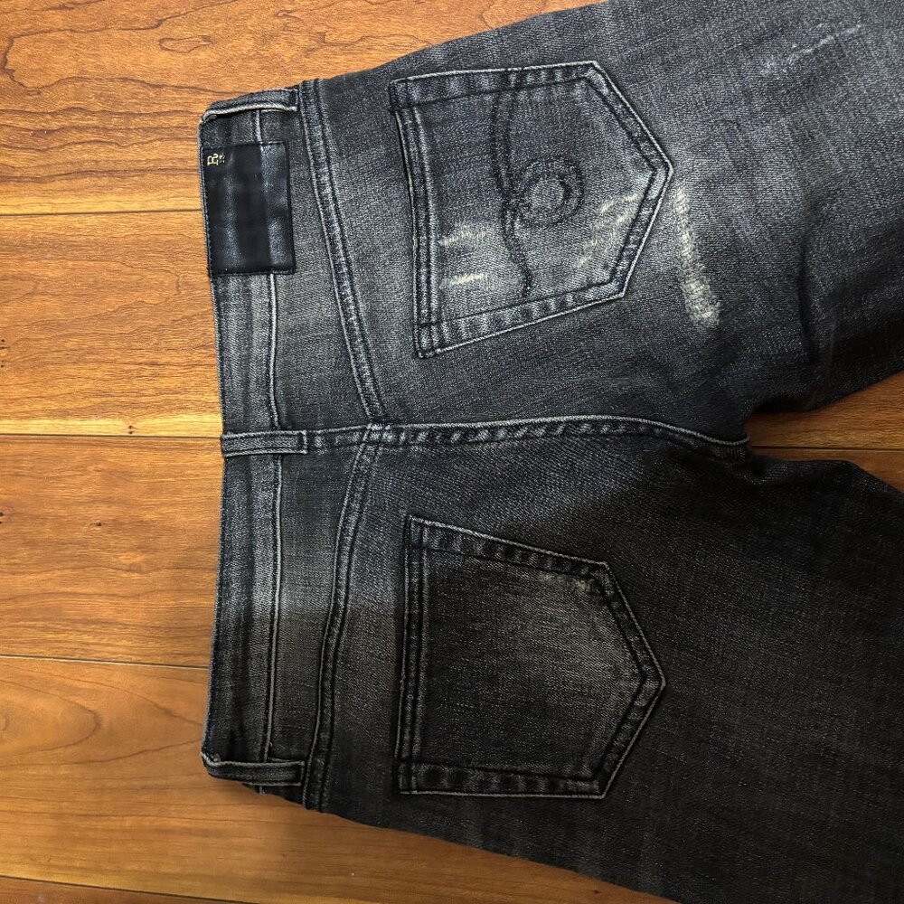 R13 Alison distressed skinny black jeans size 26 - Picture 5 of 12